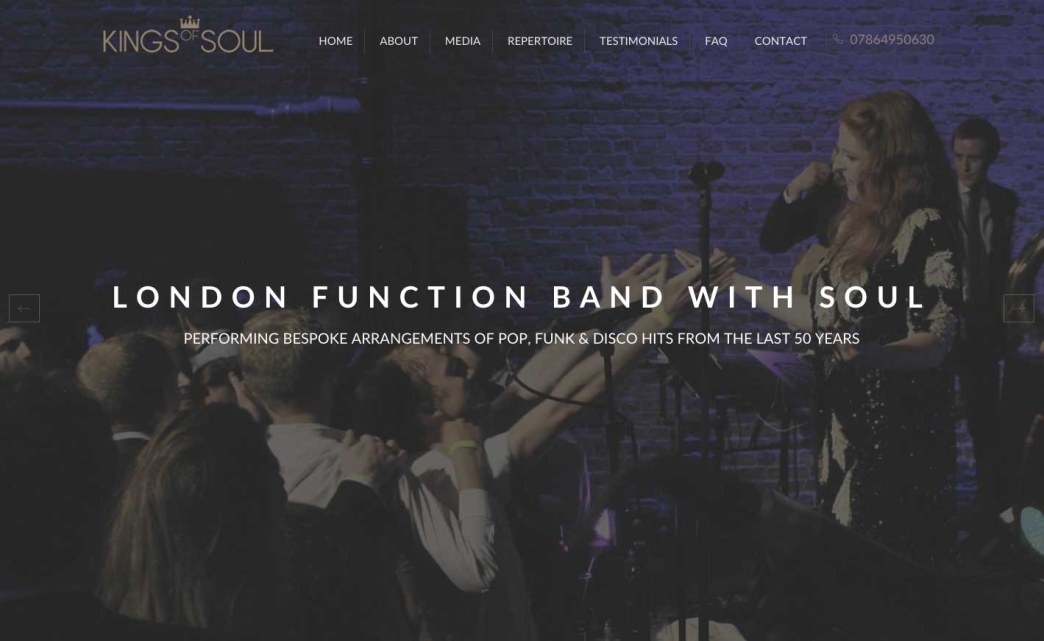 Kings of Soul Responsive Web Design