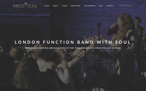 Kings of Soul Responsive Web Design