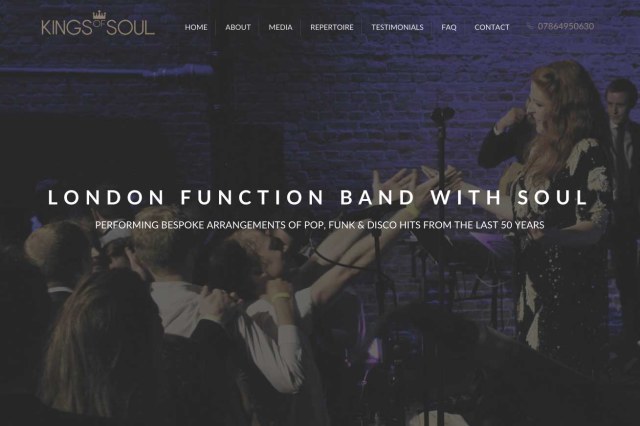 Kings of Soul Responsive Web Design